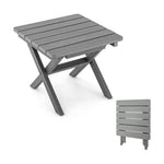  - Outdoor Folding Side Table Foldable Weather - Resistant HDPE Adirondack Table - Outdoor Style Company