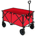  - Outdoor Folding Wagon Cart with Adjustable Handle and Universal Wheels - Outdoor Style Company