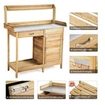  - Outdoor Garden Wooden Work Station Potting Bench - Outdoor Style Company