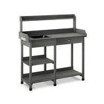  - Outdoor Lawn Patio Potting Bench Storage Table Shelf - Outdoor Style Company