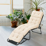  - Outdoor Lounge Chaise Cushion with String Ties for Garden Poolside - Outdoor Style Company