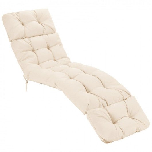  - Outdoor Lounge Chaise Cushion with String Ties for Garden Poolside - Outdoor Style Company