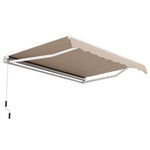  - Outdoor Manual Retractable Awning Cover Shelter Patio Sun Shade - Outdoor Style Company