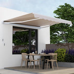  - Outdoor Manual Retractable Awning Cover Shelter Patio Sun Shade - Outdoor Style Company