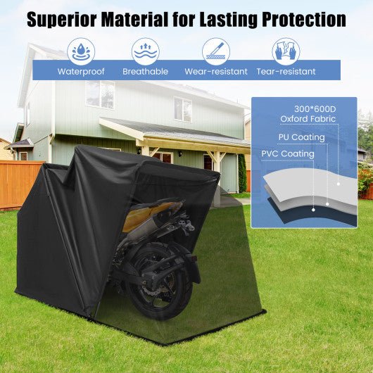  - Outdoor Motorcycle Shelter Waterproof Motorbike Storage Tent with Cover - Outdoor Style Company