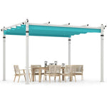  - Outdoor Pergola with Retractable Canopy and Aluminum Frame - Outdoor Style Company