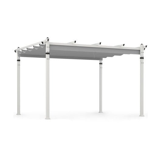  - Outdoor Pergola with Retractable Canopy and Aluminum Frame - Outdoor Style Company