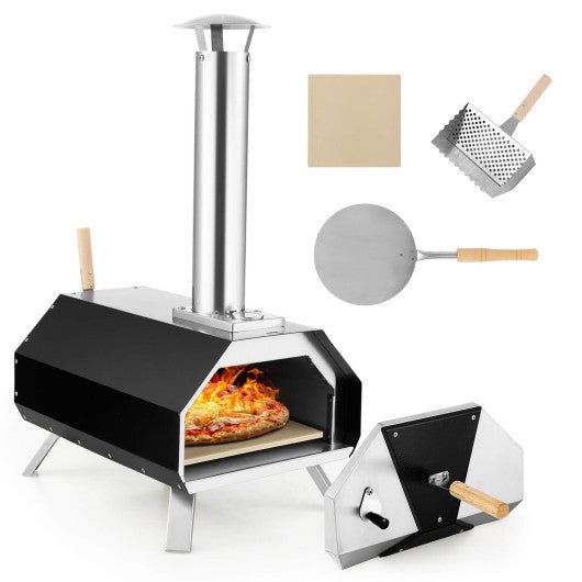  - Outdoor Pizza Oven with Pizza Stone and Foldable Legs for Camping - Outdoor Style Company