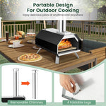  - Outdoor Pizza Oven with Pizza Stone and Foldable Legs for Camping - Outdoor Style Company