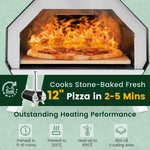  - Outdoor Pizza Oven with Pizza Stone and Foldable Legs for Camping - Outdoor Style Company