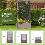  - Outdoor Planter Box Self - Watering Raised Garden Bed Trellis with Water Level Indicator - Outdoor Style Company