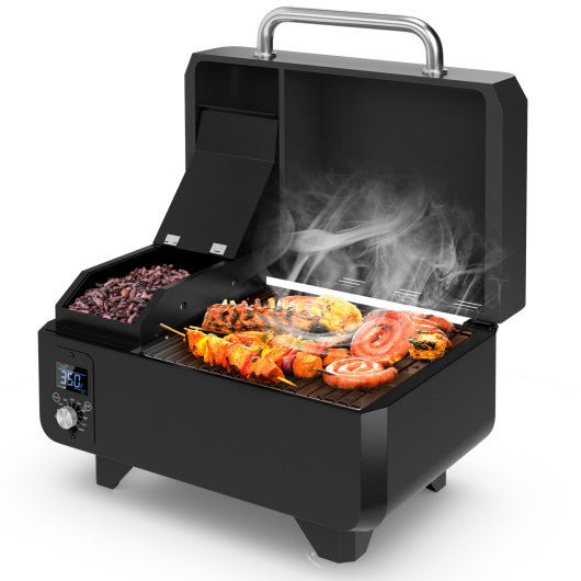  - Outdoor Portable Tabletop Pellet Grill and Smoker with Digital Control System for BBQ - Outdoor Style Company