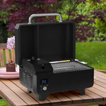  - Outdoor Portable Tabletop Pellet Grill and Smoker with Digital Control System for BBQ - Outdoor Style Company