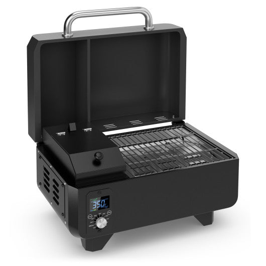  - Outdoor Portable Tabletop Pellet Grill and Smoker with Digital Control System for BBQ - Outdoor Style Company