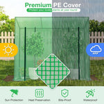  - Outdoor Portable Walk - in Greenhouse with PE Cover Heavy - Duty Metal Frame Roll - up Zipper Door - Outdoor Style Company