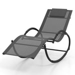  - Outdoor Rocking Lounge Chair with Removable Headrest - Outdoor Style Company