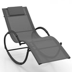  - Outdoor Rocking Lounge Chair with Removable Headrest - Outdoor Style Company