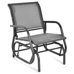  - Outdoor Single Swing Glider Rocking Chair with Armrest - Outdoor Style Company