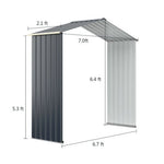  - Outdoor Storage Shed Extension Kit for 7 Feet Shed Width - Outdoor Style Company