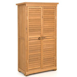  - Outdoor Wooden Garden Tool Storage Cabinet - Outdoor Style Company