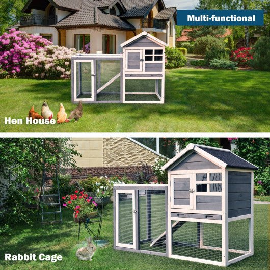  - Outdoor Wooden Rabbit hutch - Outdoor Style Company