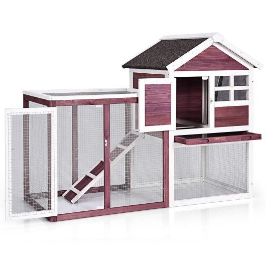  - Outdoor Wooden Rabbit hutch - Outdoor Style Company