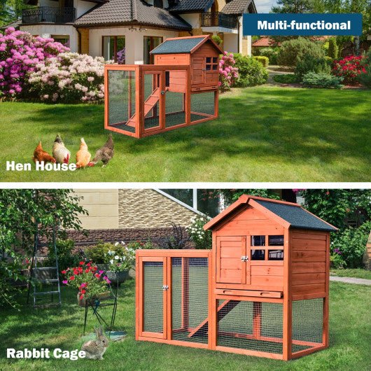  - Outdoor Wooden Rabbit hutch - Outdoor Style Company