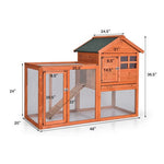  - Outdoor Wooden Rabbit hutch - Outdoor Style Company