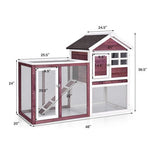  - Outdoor Wooden Rabbit hutch - Outdoor Style Company