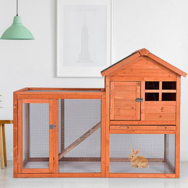  - Outdoor Wooden Rabbit hutch - Outdoor Style Company