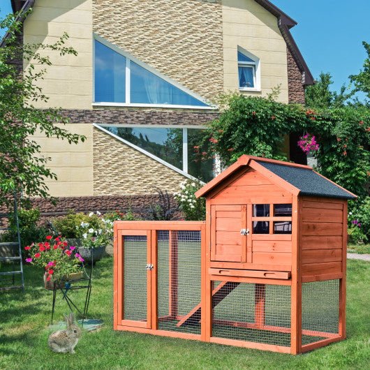  - Outdoor Wooden Rabbit hutch - Outdoor Style Company