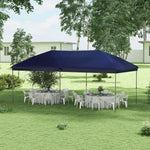 '-Outsunny 10' x 19' Pop Up Canopy with Easy Up Steel Frame, 3-Level Height Adjustable Event Party Tent with Carrying Bag - Outdoor Style Company