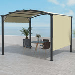 '-Outsunny 11' x 11' Outdoor Retractable Pergola Canopy for Backyard, Beige - Outdoor Style Company