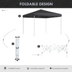 '-Outsunny 13' x 13' Pop Up Canopy Tent with Height Adjustable, Wheeled Carry Bag for Outdoor, Garden, Patio, Gray - Outdoor Style Company