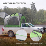 -Outsunny 2-3 Persons Truck Bed Tent for 5'-5.5' Bed with Awning, Portable Pickup Truck Tent - Outdoor Style Company