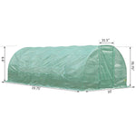 '-Outsunny 20â€™ x 10â€™ x 6.5â€™ Portable Large Walk-in Greenhouse, Heavy Duty Galvanized Tunnel Green House kit w/ Reinforced PE Cover - Outdoor Style Company