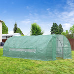 '-Outsunny 20â€™ x 10â€™ x 6.5â€™ Portable Large Walk-in Greenhouse, Heavy Duty Galvanized Tunnel Green House kit w/ Reinforced PE Cover - Outdoor Style Company