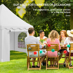 '-Outsunny 22.3' x 16.4' Large Party Tent Canopy Shelter with Carrying Bags and 2 Doors for Parties, Wedding, Events, BBQ Grill - Outdoor Style Company