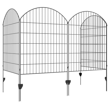 '-Outsunny 4 Pack Garden Fencing for Yard, Decorative Fence Panels as Animal Barrier and Flower Edging, Grids - Outdoor Style Company