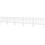 '-Outsunny 5 Pack Garden Fencing for Yard, Decorative Fence Panels as Flower Edging, White - Outdoor Style Company