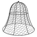 '-Outsunny 6 Pack Garden Cloches for Plants, 16" x 13" Metal Crop Cage, Plant Cages to Keep Animals Out, Black - Outdoor Style Company