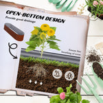 '-Outsunny 6.4 x 2 x 1.4ft Galvanized Raised Beds, Metal Garden Beds with Safety Edging, Brown - Outdoor Style Company