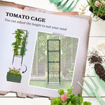 -Outsunny Galvanised Planter Box, 24"x24"x11.75" Raised Garden Bed with Tomato Cage for Climbing Vines, Vegetables, Flowers, Green - Outdoor Style Company