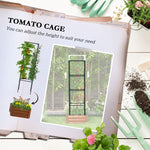 '-Outsunny Galvanised Planter Box, 24"x24"x11.75" Raised Garden Bed with Tomato Cage for Climbing Vines, Vegetables, Flowers, Green - Outdoor Style Company