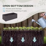 '-Outsunny Galvanized Raised Garden Bed, Steel Outdoor Planters with Reinforced Rods,, 71'' x 36'' x 23'', Dark Gray - Outdoor Style Company