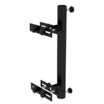 '-Outsunny Patio Umbrella Holder Stand for Deck Railing, Umbrella Deck Mount Bracket with Adjustable Clamps, Black - Outdoor Style Company