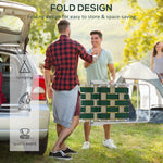 '-Outsunny Set of 2 Patio Folding Chairs, Classic Outdoor Camping Chairs, Portable Lawn Chairs w/ Armrests, Green - Outdoor Style Company