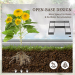 '-Outsunny Steel Raised Garden Bed, Set of 5 Large Box Planters for Outdoor Plants Vegetables Flowers Herbs, 8x8x1ft, Gray - Outdoor Style Company