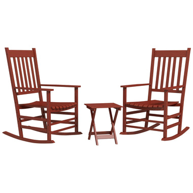 Side Tables - Outsunny Wooden Rocking Chair Set w/ Foldable Side Table, Outdoor Rocker Chairs with Slatted Top Table for Garden, Balcony, Up to 352 lbs., Wine Red - Outdoor Style Company