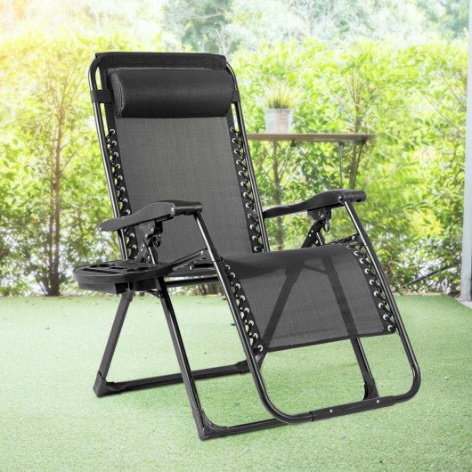  - Oversize Lounge Chair with Cup Holder of Heavy Duty for outdoor - Outdoor Style Company